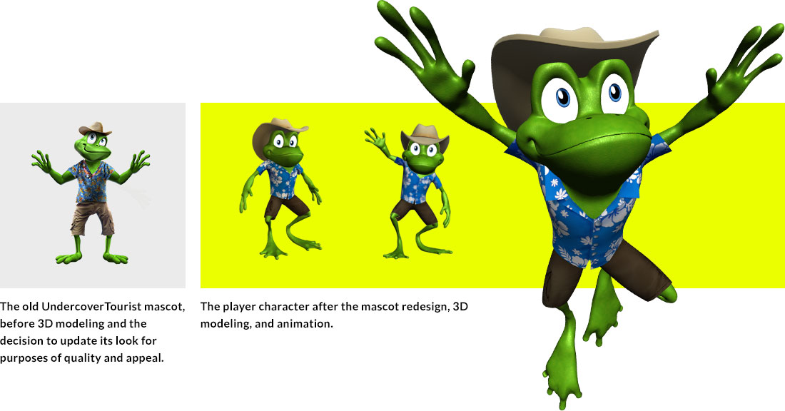 Frog Jump player character